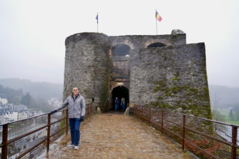 The gated Castle of Bouillon entrance